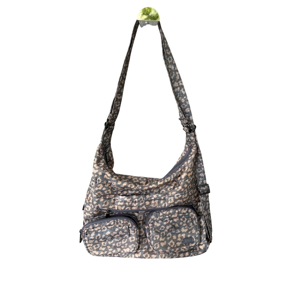 Lug Zipliner Convertible Bag Womens Medium Leopard Print Excellent Hobo backpack